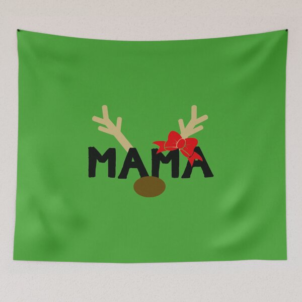 Item preview, Reindeer Mama Xmas Holiday Tee Red Matching Shirts Green designed and sold by ArtikIceTees.