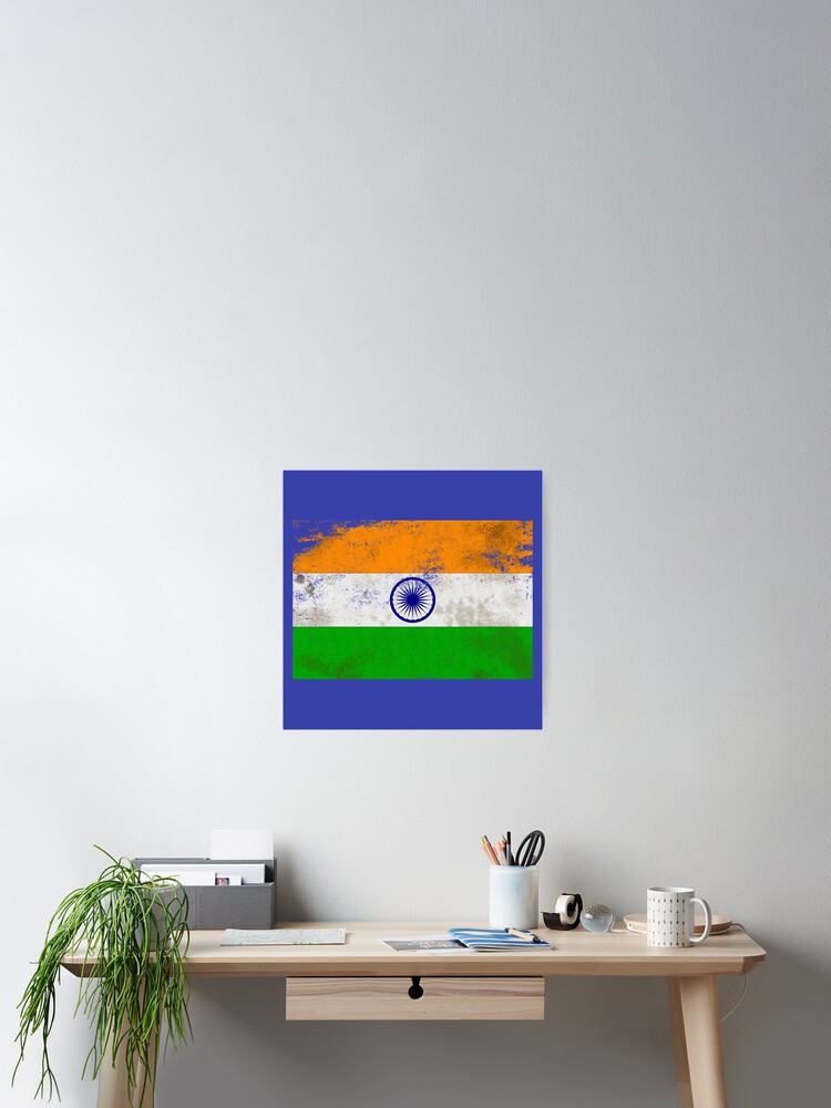 Flag of Tiranga - distressed and gritty