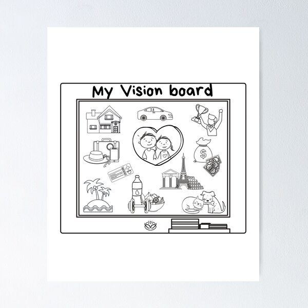 Item preview, Mental Training HS My Vision Board designed and sold by happystorehs.
