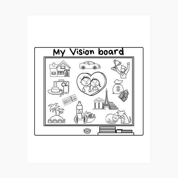 Item preview, Mental Training HS My Vision Board designed and sold by happystorehs.