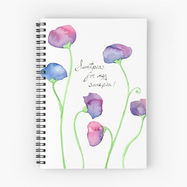 Item preview, Watercolor Sweet Peas, Wildflowers designed and sold by JoCzech.