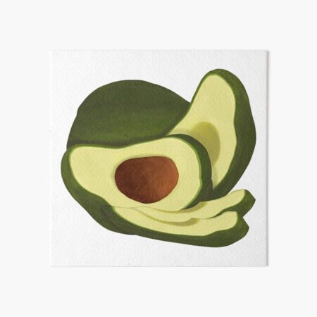 Download Avocado Clip Art Art Board Prints Redbubble