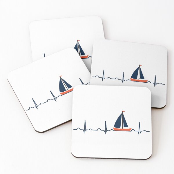 Item preview, Vela Heartbeat Sailor Boating designed and sold by TastefulTees.