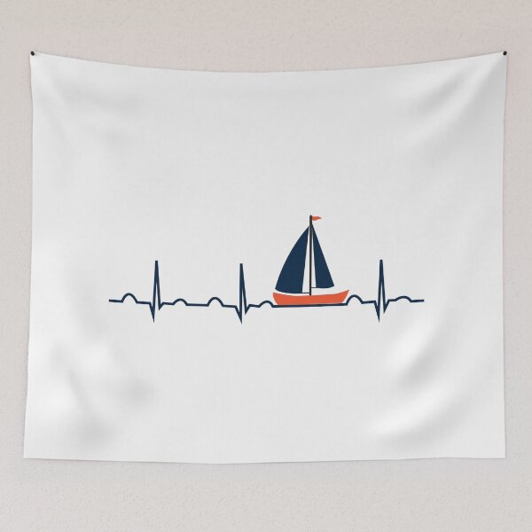 Item preview, Vela Heartbeat Sailor Boating designed and sold by TastefulTees.