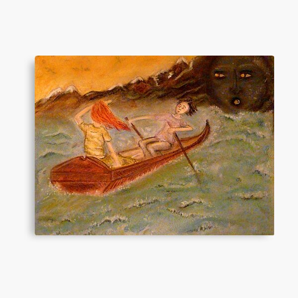 Look, she said, here comes the Flood ... Canvas Print