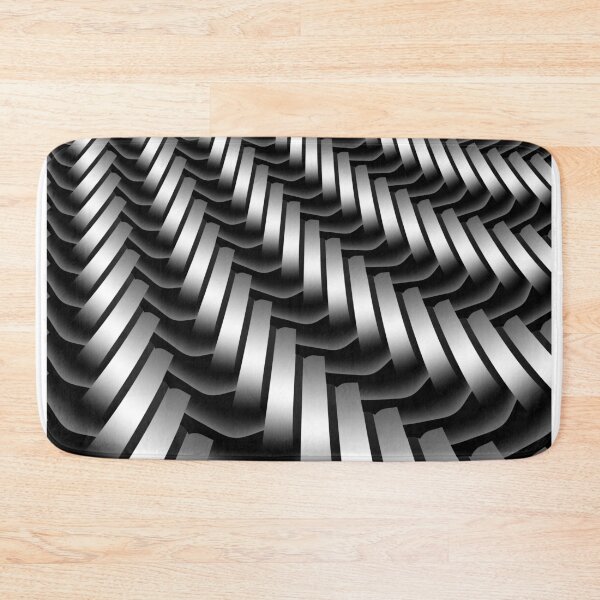 Item preview, Silver braided abstract pattern designed and sold by pinkal.