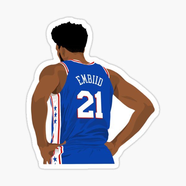 Joel Embiid 76ers Red Jersey Magnet for Sale by ZachChristensen