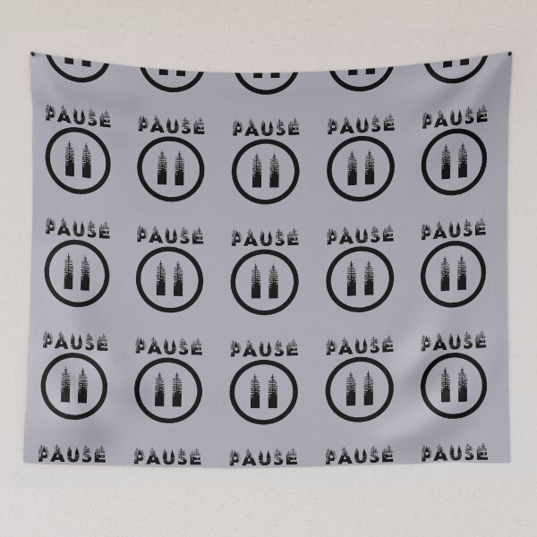 Item preview, PAUSE - black print designed and sold by tinytiger77.
