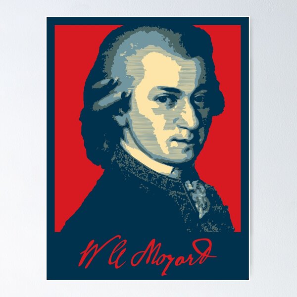 Vista previa del artículo con la obra «Wolfgang Amadeus Mozart», diseñado y vendido por twgcrazy.