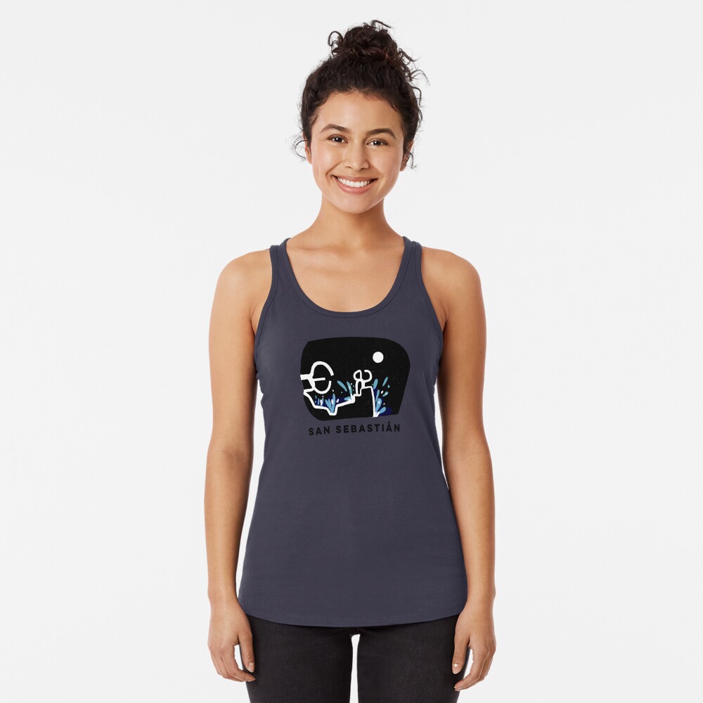 Vista previa del artículo con la obra «Camiseta con espalda nadadora», diseñado y vendido por CovoStudio.