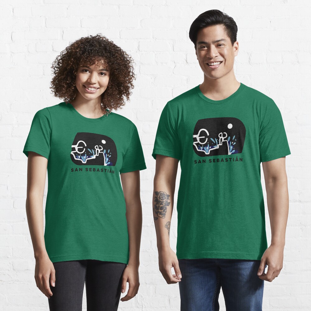 Vista previa del artículo con la obra «Camiseta esencial», diseñado y vendido por CovoStudio.