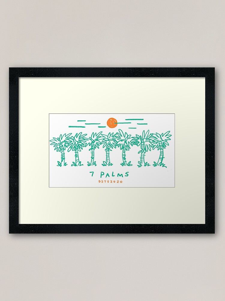 Alternate view of 7 Palms (2020 edition) Framed Art Print