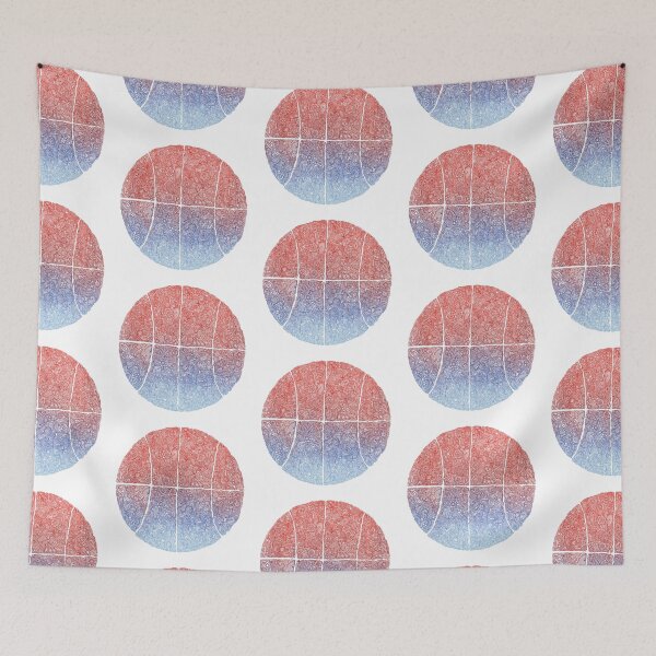 Item preview, blue and red basketball designed and sold by brigidmary.