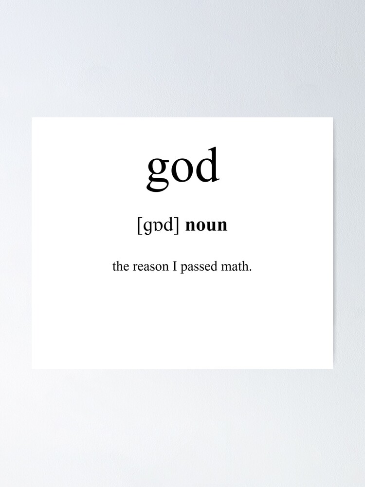 god-definition-dictionary-collection-poster-for-sale-by