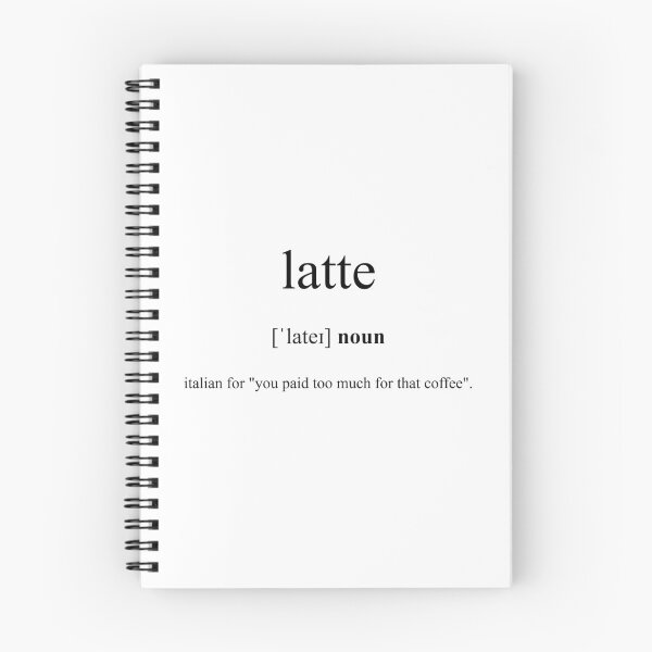 Item preview, Latte Definition | Dictionary Collection designed and sold by Designschmiede.