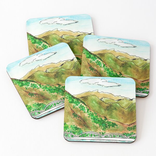 Item preview, Bridge by the Mountains (View from Shinkansen) in Mixed Media designed and sold by robinyukiko.