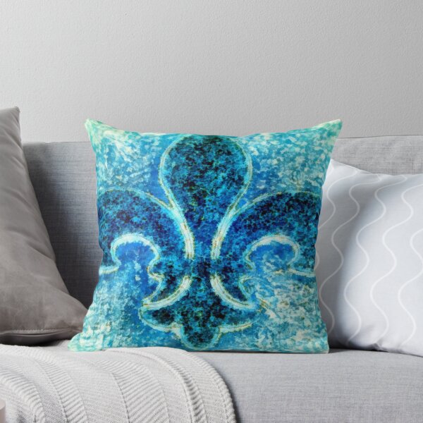 Item preview, Fleur de lis Turquoise - Par le Mer  designed and sold by JanineRileyArt.