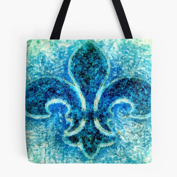 Item preview, Fleur de lis Turquoise - Par le Mer  designed and sold by JanineRileyArt.