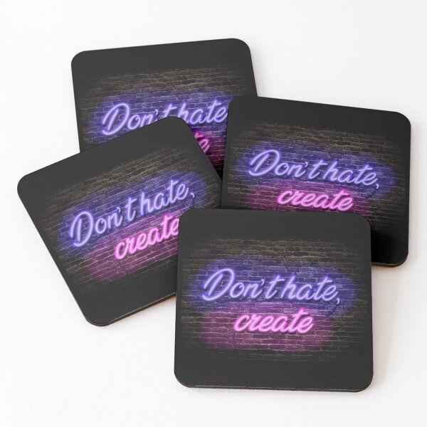 Item preview, Neon Sign; Don’t Hate, Create designed and sold by Taylor Hall.