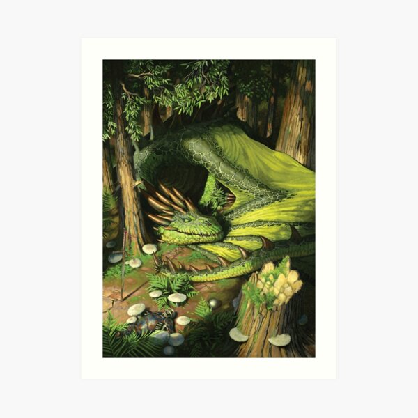 Sleeping Dragon Art Print