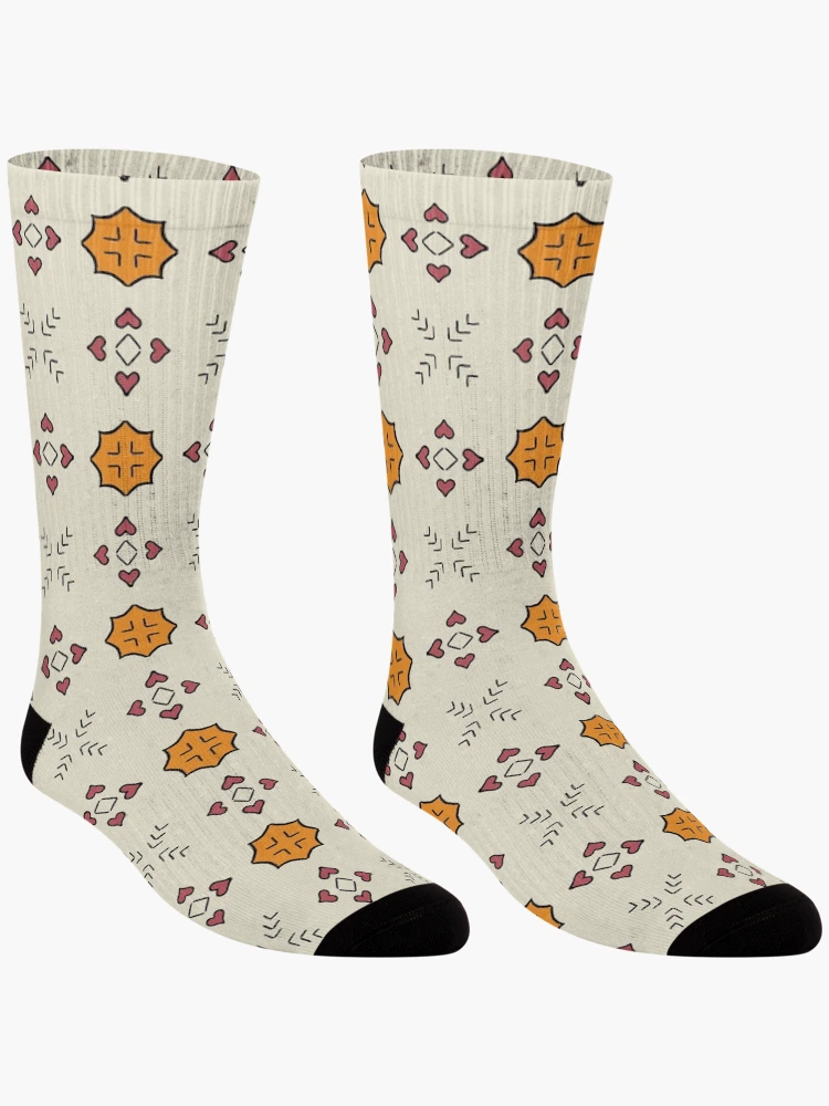 Thumbnail 3 of 5, Socks, Geometric Tile pattern designed and sold by FunkyPattern.