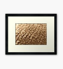 Tidal Gold Framed Print