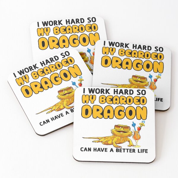 Item preview, Funny Bearded Dragon TShirt Bearded Dragon Lover Design "I work hard so my Bearded Dragon can have a better life" designed and sold by adsman68.