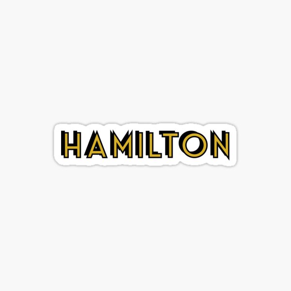 Aperçu de l'œuvre Hamilton Logo créée et vendue par broadwaycantdie.