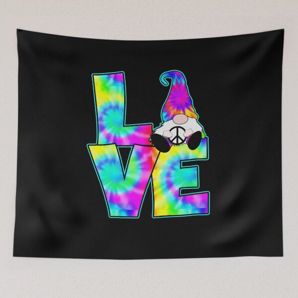 Item preview, Hippie Love Gnome Tie Dye Hat Retro Peace Groovy designed and sold by funnytshirtemp.