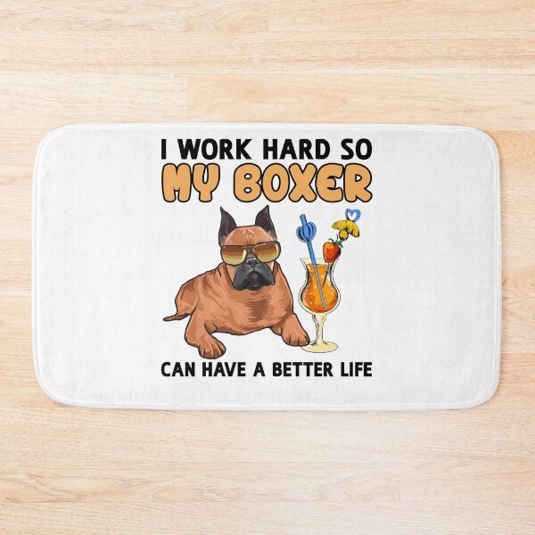 Item preview, Funny Boxer Dog TShirt Boxer Dog Lover Design "I work hard so my Boxer can have a better life" designed and sold by adsman68.