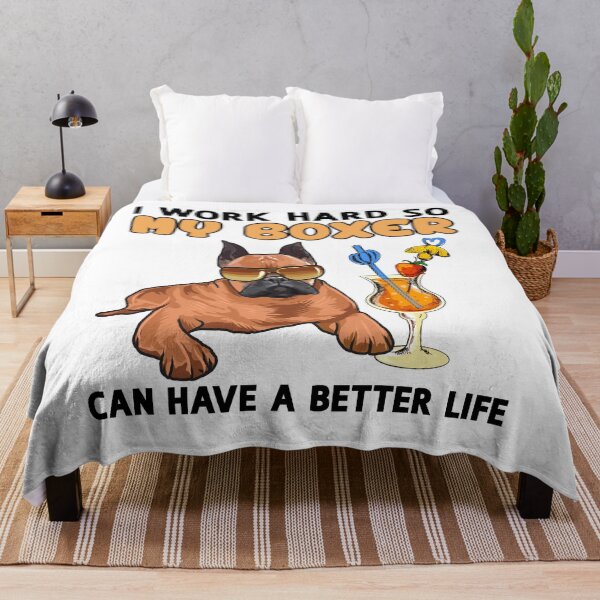 Item preview, Funny Boxer Dog TShirt Boxer Dog Lover Design "I work hard so my Boxer can have a better life" designed and sold by adsman68.