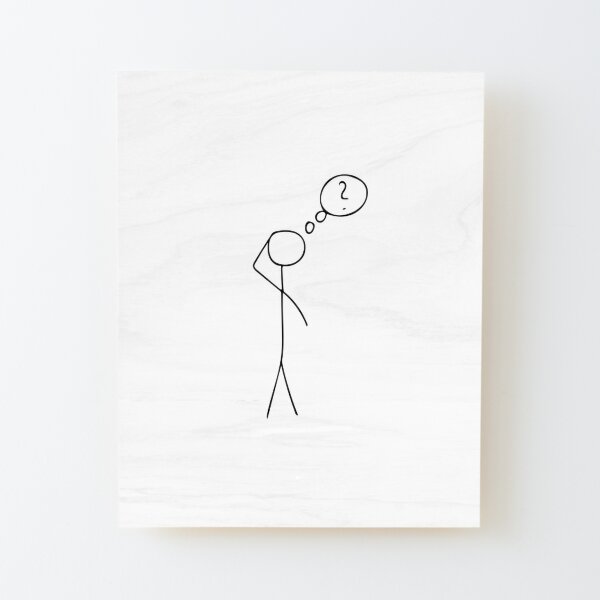 Family stick figure drawing Mounted Print by quali-shirts