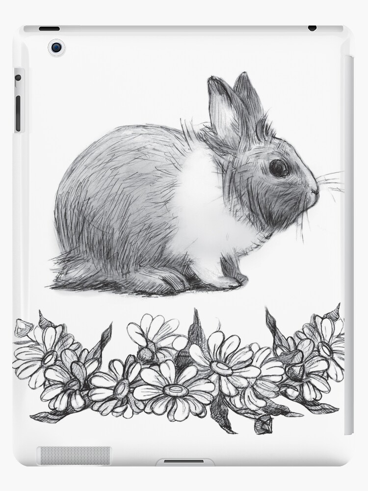 Funda y vinilo para iPad «Mullido el conejo. Dibujo a lápiz.» de  SVZOLOTAREVA | Redbubble
