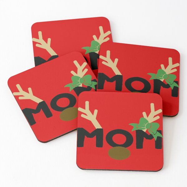 Item preview, Reindeer Mom Xmas Holiday Tee Green Matching Shirts Red designed and sold by ArtikIceTees.