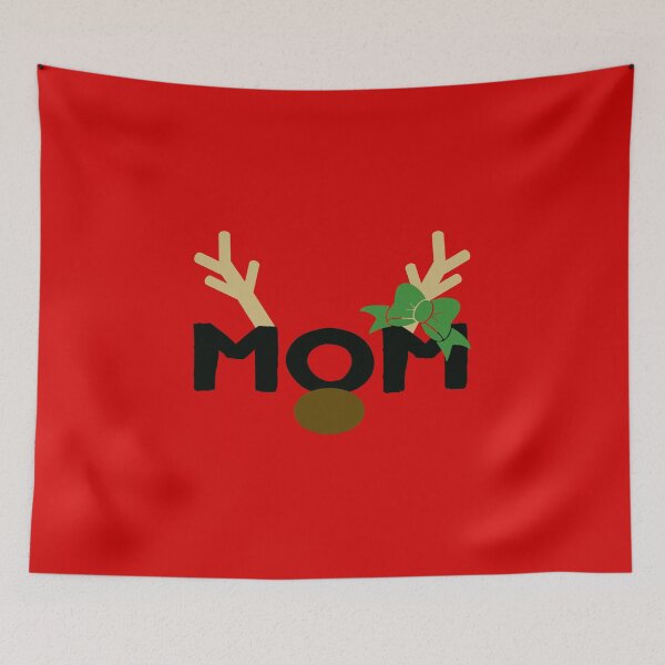 Item preview, Reindeer Mom Xmas Holiday Tee Green Matching Shirts Red designed and sold by ArtikIceTees.