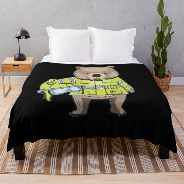 Item preview, Wombat Wombats Firefighter Australia Hero Gift designed and sold by LouiseLamoure.