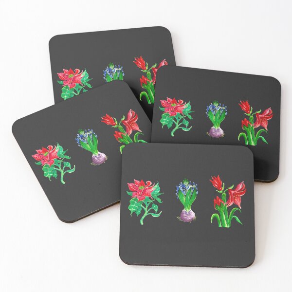 Item preview, Floral Christmas Pattern designed and sold by Ivy Lily Art.