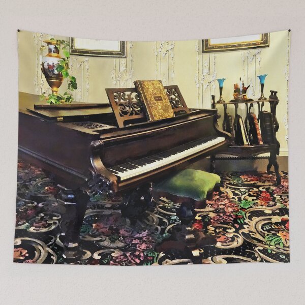 Item preview, Elegant Piano in Victorian Parlor designed and sold by Susan Savad.