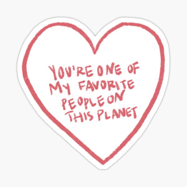 Favorite person Sticker