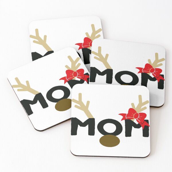 Item preview, Reindeer Mom Xmas Holiday Tee Red Matching Shirts White designed and sold by ArtikIceTees.