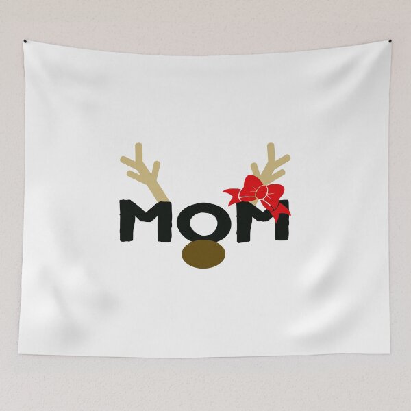 Item preview, Reindeer Mom Xmas Holiday Tee Red Matching Shirts White designed and sold by ArtikIceTees.