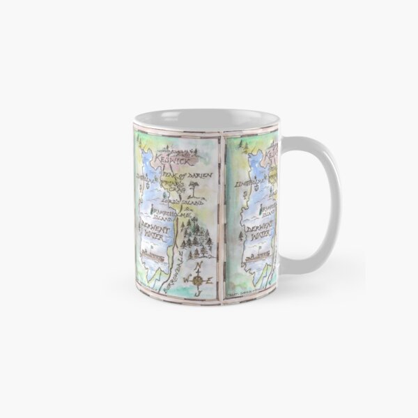 Item preview, Swallows and Amazons map of Derwentwater by Sophie Neville -  designed and sold by SophieNeville.