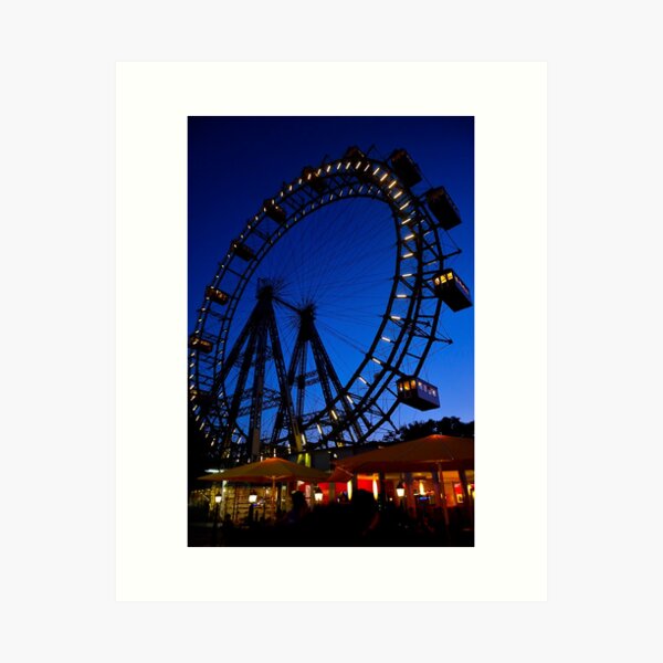 La ruota panoramica del Prater di Vienna Art Print