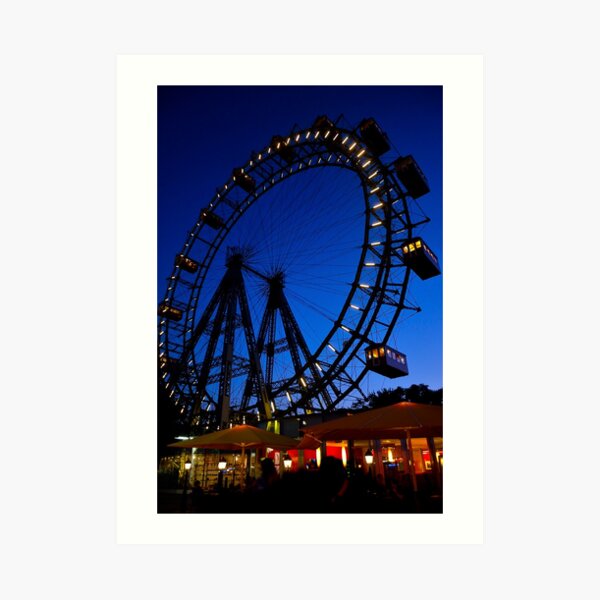 La ruota panoramica del Prater di Vienna Art Print