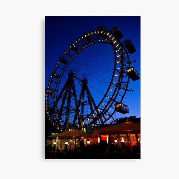 La ruota panoramica del Prater di Vienna Canvas Print