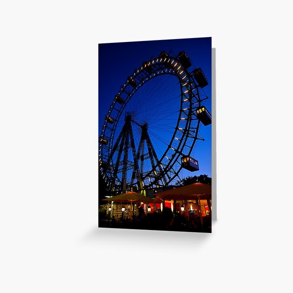 La ruota panoramica del Prater di Vienna Greeting Card