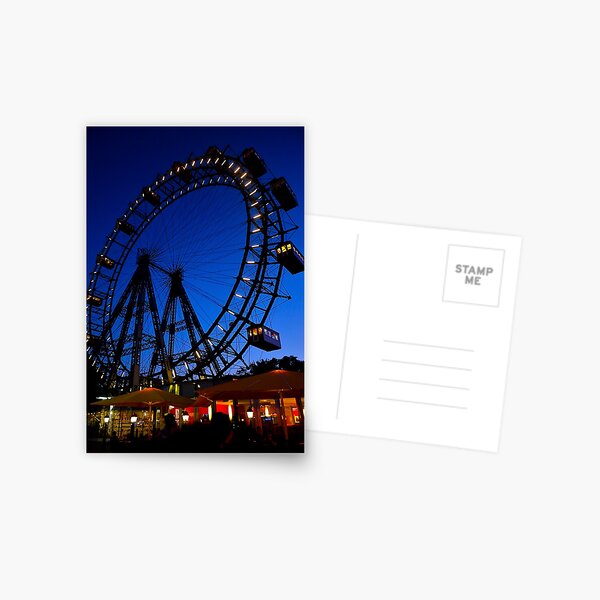 La ruota panoramica del Prater di Vienna Postcard