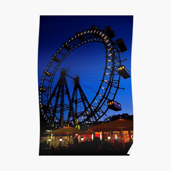 La ruota panoramica del Prater di Vienna Poster