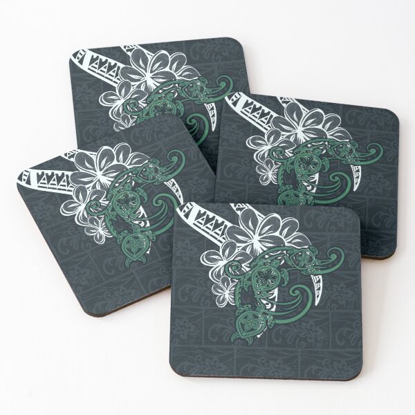 Item preview, Hawaiian Tribal Turtle Collage designed and sold by sunnthreads.