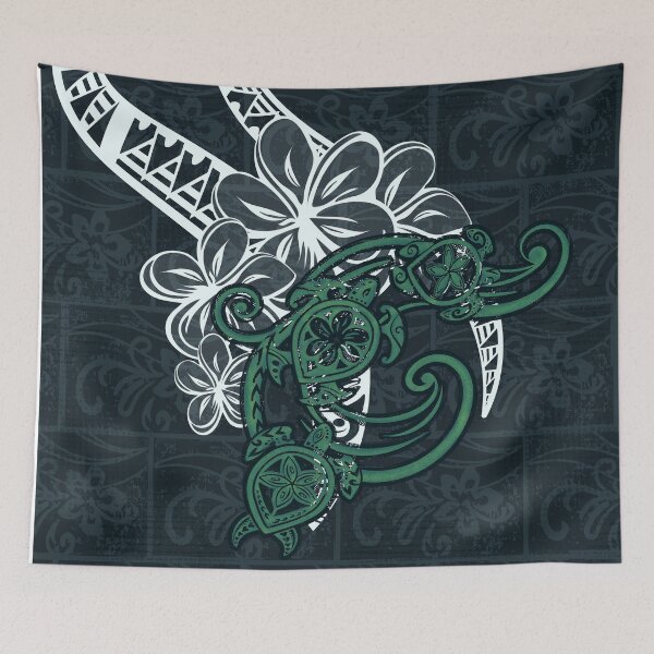 Item preview, Hawaiian Tribal Turtle Collage designed and sold by sunnthreads.